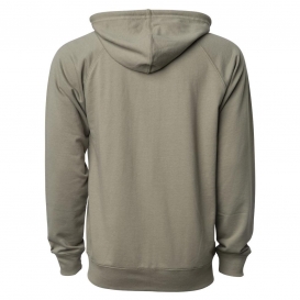 Independent Trading Co. SS1000Z Unisex Lightweight Loopback Terry Zip Hood - Olive