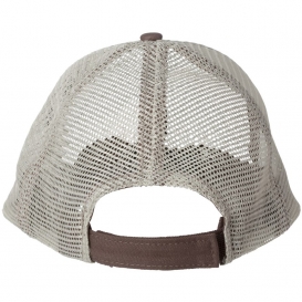 Sportsman AH80 Bio-Washed Trucker Cap - Brown/Khaki