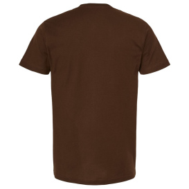 Tultex 202 Unisex Fine Jersey T-Shirt - Brown