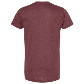 Tultex 202 Unisex Fine Jersey T-Shirt - Heather Burgundy