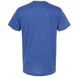 Tultex 202 Unisex Fine Jersey T-Shirt - Heather Royal