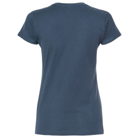 Tultex 213 Women\'s Slim Fit Fine Jersey T-Shirt - Indigo