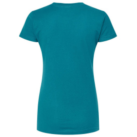Tultex 213 Women\'s Slim Fit Fine Jersey T-Shirt - Teal