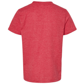 Tultex 235 Youth Fine Jersey T-Shirt - Heather Red