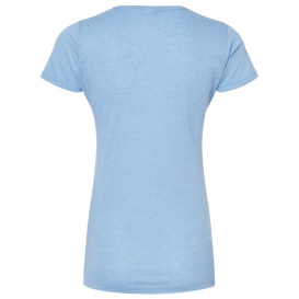 Tultex 240 Women\'s Poly-Rich Slim Fit T-Shirt - Heather Athletic Blue