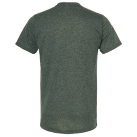 Tultex 241 Unisex Poly-Rich T-Shirt - Heather Hunter
