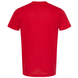 Tultex 241 Unisex Poly-Rich T-Shirt - Red