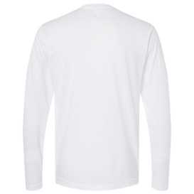 Tultex 242 Unisex Poly-Rich Long Sleeve T-Shirt - White