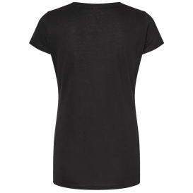 Tultex 243 Women's Poly-Rich Scoop Neck T-Shirt - Black | Full Source