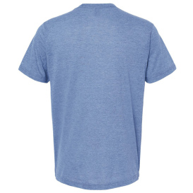 Tultex 254 Unisex Tri-Blend T-Shirt - Athletic Blue Tri Blend