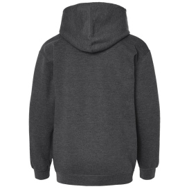 Tultex 320Y Youth Hooded Sweatshirt - Heather Charcoal