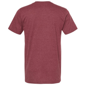 Tultex 541 Unisex Premium Cotton Blend T-Shirt - Burgundy Heather