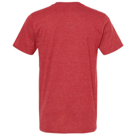 Tultex 541 Unisex Premium Cotton Blend T-Shirt - Red Heather