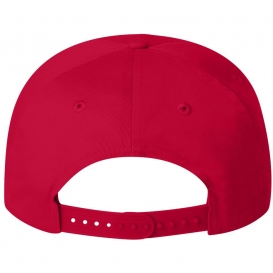 Valucap 8869 Five-Panel Twill Cap - Red