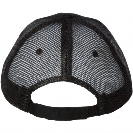 Valucap S102 Sandwich Trucker Cap - Black/Black