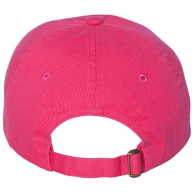 Valucap VC300A Adult Bio-Washed Classic Dad\'s Cap - Neon Pink