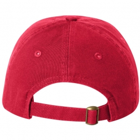 Valucap VC300Y Small Fit Bio-Washed Dad\'s Cap - Red