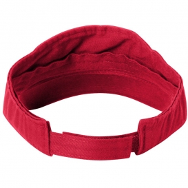 Valucap VC500 Bio-Washed Visor - Red