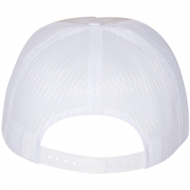 YP Classics 6006 Classics Flat Bill Trucker Cap - White