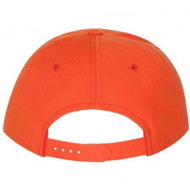 YP Classics 6089M Wool Blend Flat Bill Snapback Cap - Orange