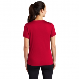 Sport-Tek LST420 Ladies Posi-UV Pro Scoop Neck Tee - True Red