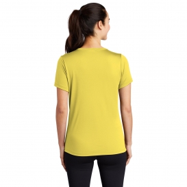 Sport-Tek LST420 Ladies Posi-UV Pro Scoop Neck Tee - Yellow