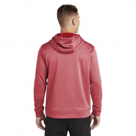 Sport-Tek ST264 PosiCharge Sport-Wick Heather Fleece Hooded Pullover - Deep Red Heather
