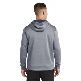 Sport-Tek ST264 PosiCharge Sport-Wick Heather Fleece Hooded Pullover - True Navy Heather