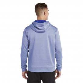 Sport-Tek ST264 PosiCharge Sport-Wick Heather Fleece Hooded Pullover - True Royal Heather