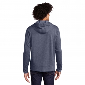 Sport-Tek ST293 PosiCharge Tri-Blend Wicking Fleece Full-Zip Hooded Jacket - True Navy Heather