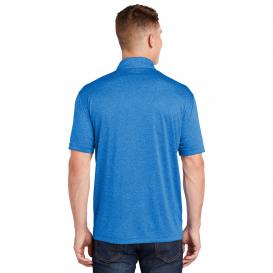 Sport-Tek ST660 Heather Contender Polo - Blue Wake Heather | Full Source