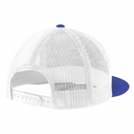 Sport-Tek STC38 Yupoong 5-Panel Classic Trucker Mesh Back Cap - True ...