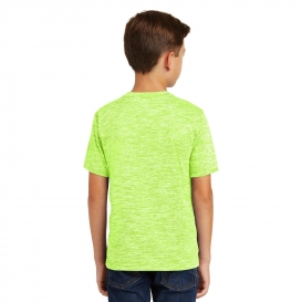 Sport-Tek YST390 Youth PosiCharge Electric Heather Tee - Lime Shock Electric