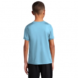 Sport-Tek YST420 Youth Posi-UV Pro Tee - Light Blue