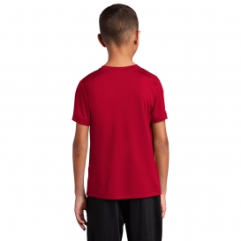 Sport-Tek YST420 Youth Posi-UV Pro Tee - True Red