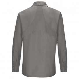 Red Kap SX11 Women\'s MIMIX Long Sleeve Work Shirt - Grey
