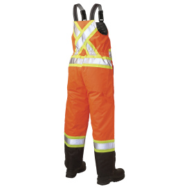 Tough Duck SB081 Class E Women\'s Poly Oxford Safety Bib Overall - Orange
