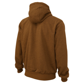 Tough Duck WJ21 Fleece Zip Hoodie - Melange Brown