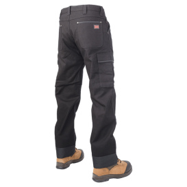 Tough Duck WP01 Relaxed Fit Flex Duck Cargo Pants - Black