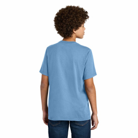 Port & Company PC340Y Youth CVC Tee - Tundra Blue