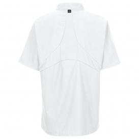 Chef Designs 046X Men\'s Short Sleeve Chef Coat with MIMIX and OilBlok - White