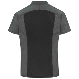 Chef Designs 051W Women\'s Airflow Raglan Chef Coat with OILBLOK - Charcoal Heather/Black Mesh