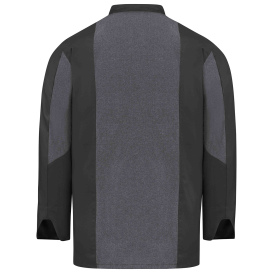 Chef Designs 054M Men\'s Deluxe Airflow Chef Coat - Charcoal