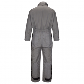 Bulwark FR CLC8NV Men\'s Premium Insulated Coverall - EXCEL FR ComforTouch - 12.0 oz. - Grey
