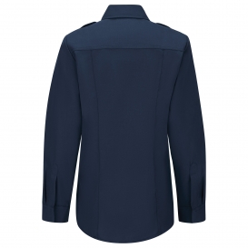 Workrite Fire Service FSC1 Women\'s Classic Long Sleeve Fire Chief Shirt with Badge Tabs - Navy