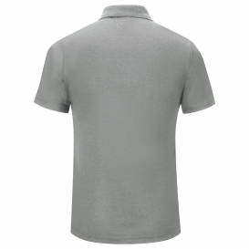 Workrite Fire Service FT10 Men\'s Short Sleeve Station Wear Polo Shirt - Heather Grey