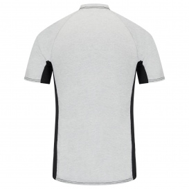 Bulwark FR MPS4 Men\'s Short Sleeve Base Layer with Concealed Chest Pocket - Grey