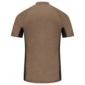 Bulwark FR MPS4 Men\'s Short Sleeve Base Layer with Concealed Chest Pocket - Khaki