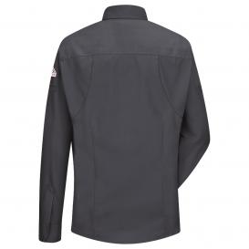 Bulwark FR QS33 iQ Series Women\'s Comfort Woven Long Sleeve Shirt - Charcoal