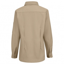 Bulwark FR QS53 Women\'s iQ Series Lightweight Comfort Woven Shirt - Khaki